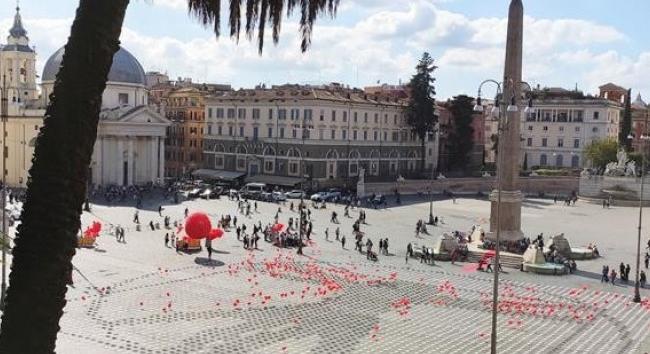 Zavargások Rómában - Csatatérré változott a Piazza del Popolo