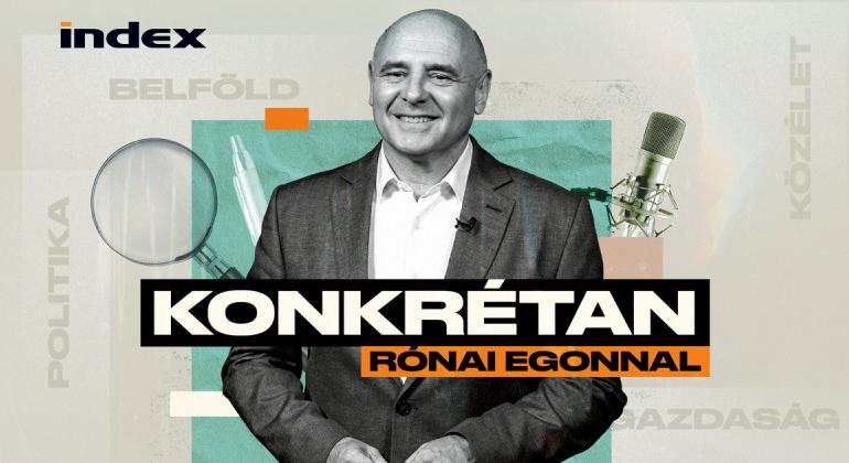 Új közéleti hírháttérműsort indít az Index Konkrétan Rónai Egonnal címmel