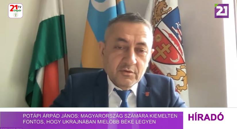 Potápi Arpád János: Magyarország számára kiemelten fontos, hogy Ukrajnában mielőbb béke legyen (videó)