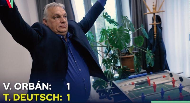 Orbán addig csocsózott Deutsch Tamással, míg gólt nem lőtt