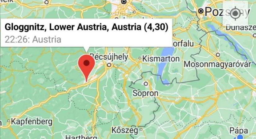 4,2 erősségű földrengést regisztráltak Alsó-Ausztriában, Sopronban is érezték