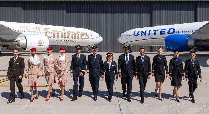 Elindultak az Emirates és a United code-share járatai