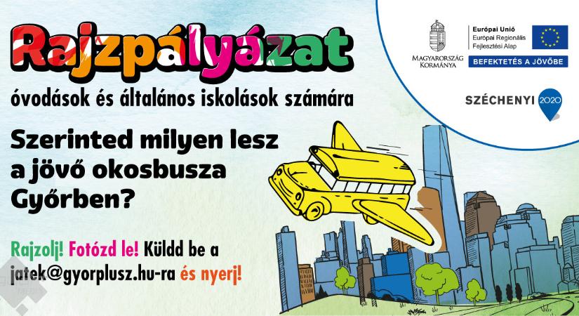 Rajzpályázat értékes nyereményekkel – Szerinted milyen lesz a jövő okosbusza Győrben?