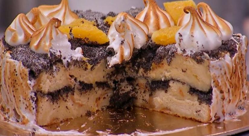 Ünnepi mákosguba-torta kalácsból készítve: Oroszlán Szonja receptjét mutatjuk
