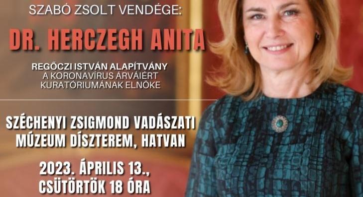 Dr. Herczegh Anita lesz a Hatvani Polgári Szalonban 