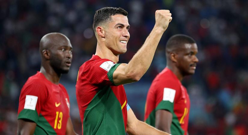 Vb 2022: Ronaldo betalált és rekordot döntött, Portugália ötgólos meccsen verte Ghánát - videók