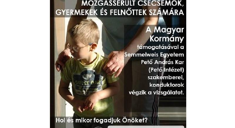 Ismét elérhető lesz a Pető-módszer Kassán