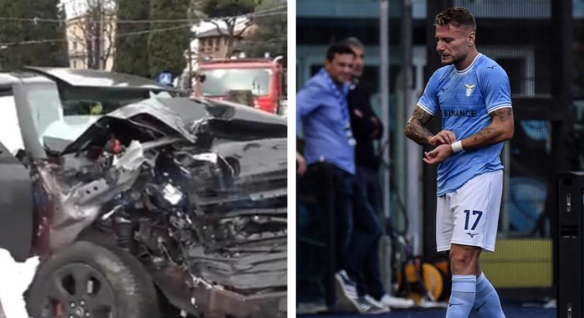 Súlyos autóbalesetet szenvedett az olasz focisztár, a gyerekei is a kocsiban voltak - videó, kép