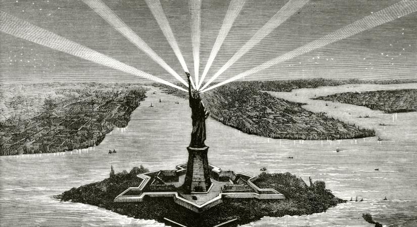 16 évig világítótoronyként működött a New York-i Szabadság-szobor – inkább kevesebb, mint több sikerrel