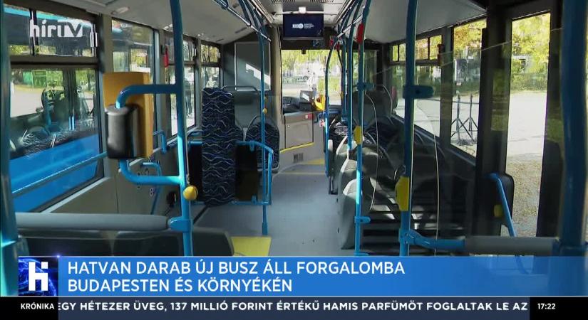 Hatvan darab új busz áll forgalomba Budapesten és környékén