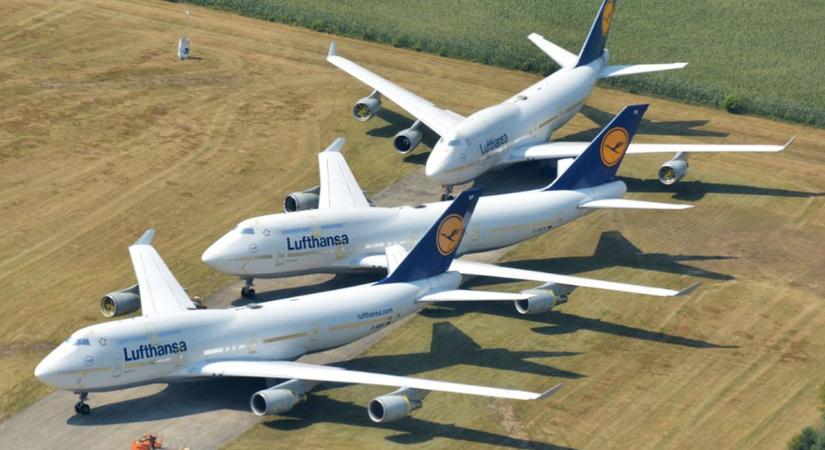 Csapdába esett a Lufthansa hat kivont Jumbója egy reptéren