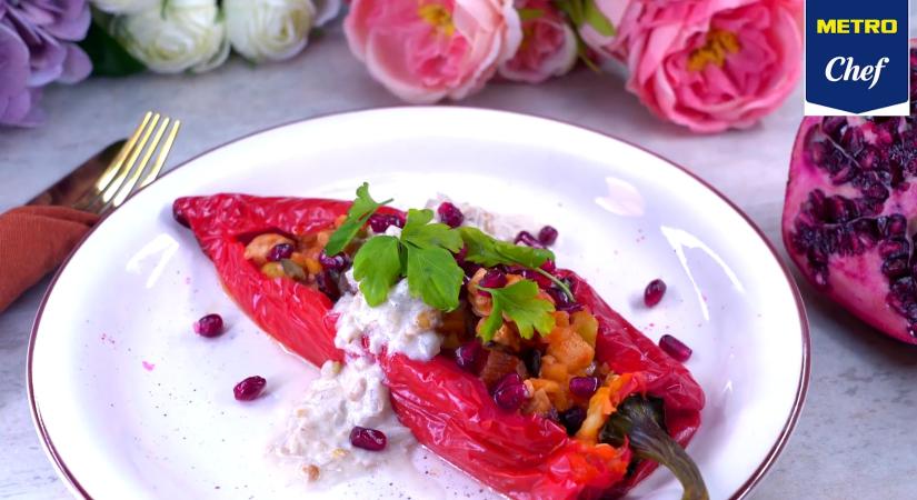 Mexikói töltött paprika: chiles en nogada