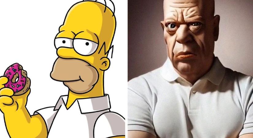 Így néznének ki A Simpson család szereplői, ha valódi emberek lennének