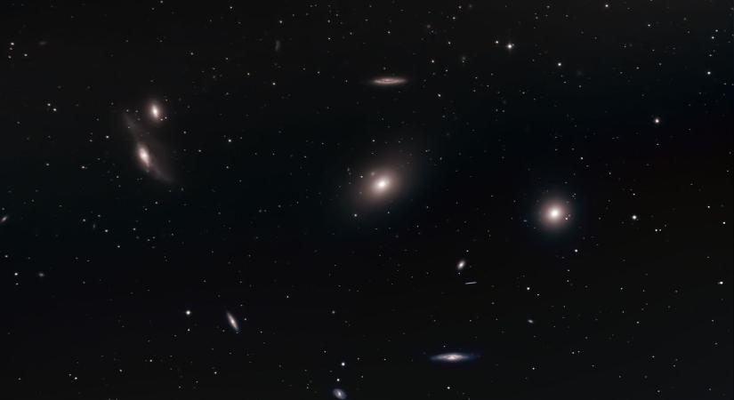 Galaxisok tömkelegét fotózta le egy polgári amatőr csillagász