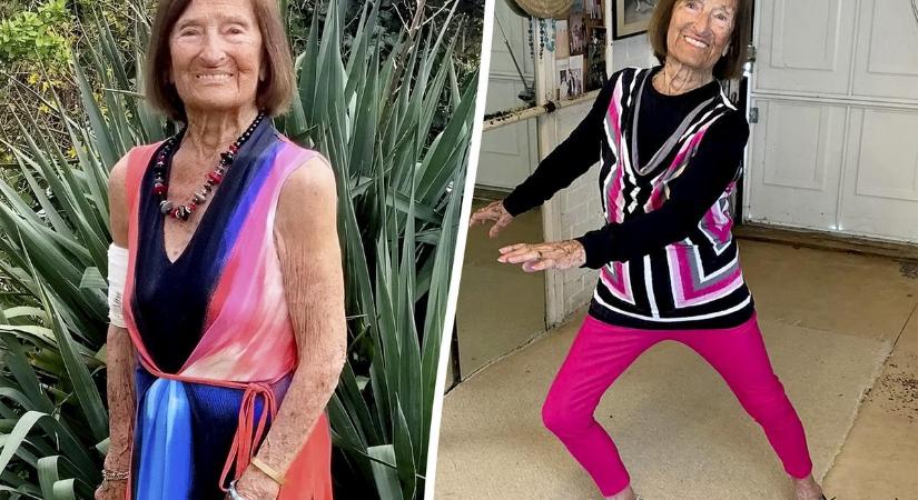 Így is lehet: egy brit nagyi 102 évesen is fitneszórákat tart, elképesztő formában van – fotók