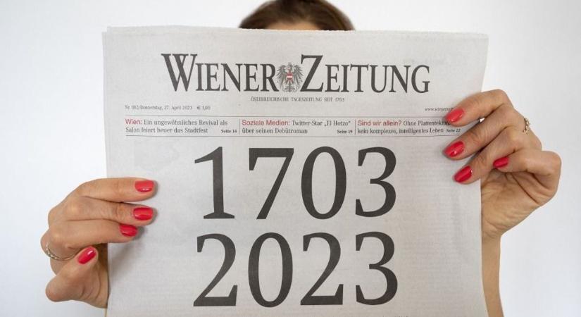 Megszűnik a Wiener Zeitung nyomtatott kiadása