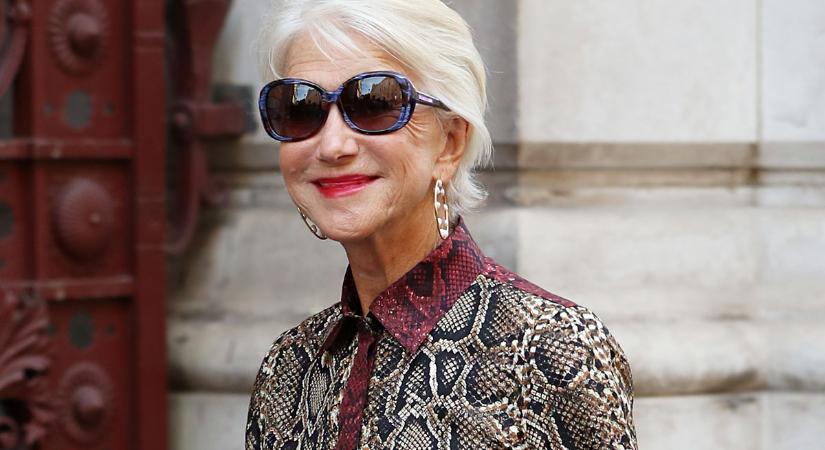Helen Mirren a bohém fazonra esküszik: 7 stílusos nő, aki nagyon érzi, hogy kell napszemüveget választani
