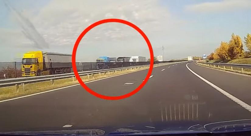 Szabálytalanul előző kamionsofőröket csíptek el a rendőrök az M7-es autópályán