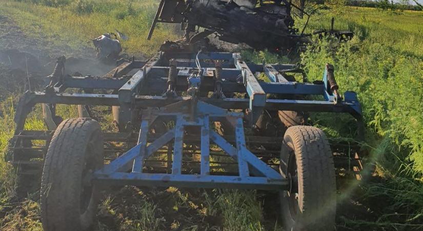 Ellenséges akna robbant fel egy traktor alatt Herszon megyében