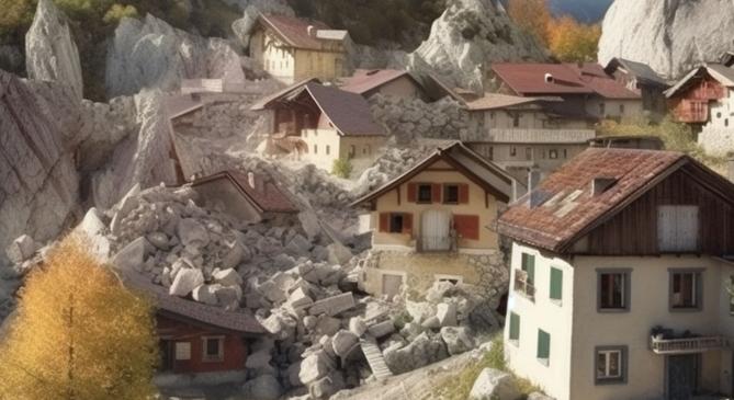 Sziklaomlás temethet maga alá egy svájci falut