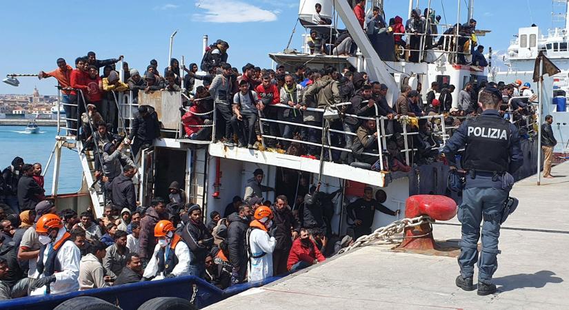 Rekordszintű az illegális migráció a Földközi-tenger középső részén