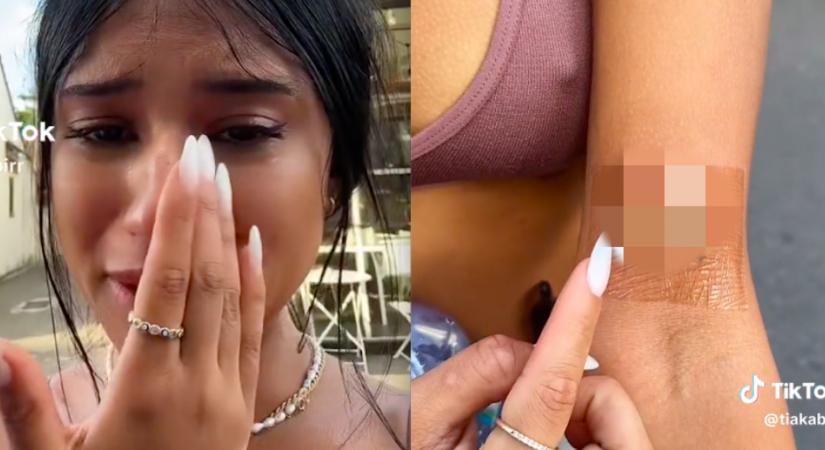Egy tetkót akart a 19 éves Tia: amikor meglátta, zokogásban tört ki - Videó