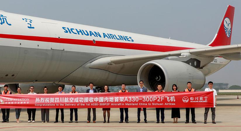 Utasszállítóból átalakított A330-as csatlakozott a Sichuan Airlines áruszállító flottájához