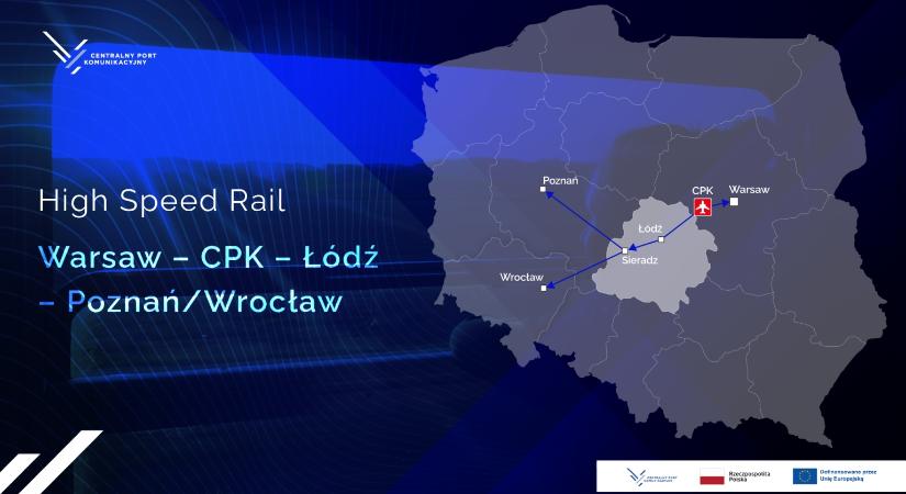 Kijelölték a lengyel nagysebességű vasúthálózat harmadik szakaszát