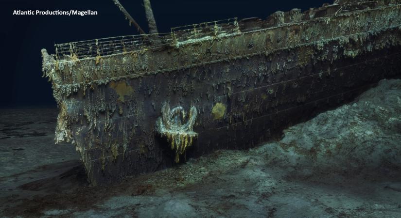Elképesztő 3D-s felvétel készült a Titanic roncsáról