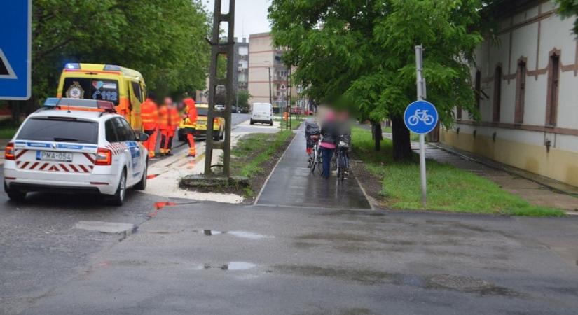 Két bringás „karambolozott” egy mezőtúri kerékpárúton, egyikük megsérült