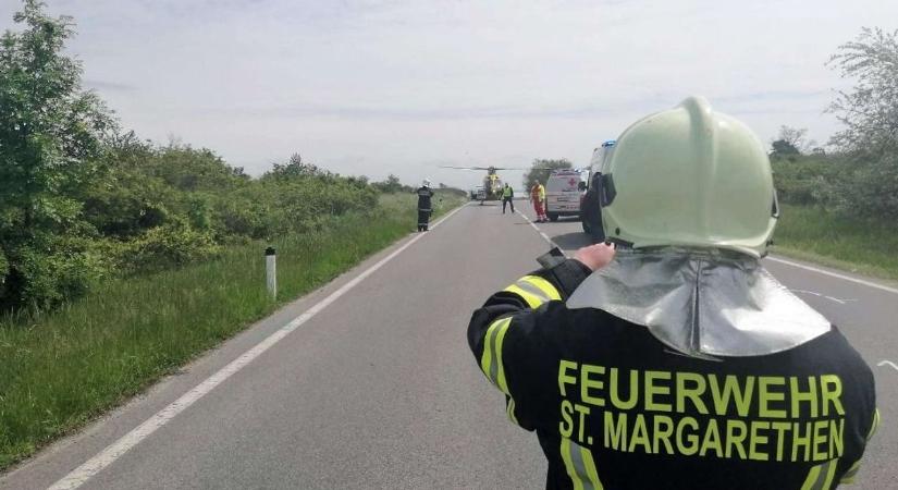 Súlyos baleset Burgenlandban - Négy autó ütközött, mentőhelikoptert is riasztottak