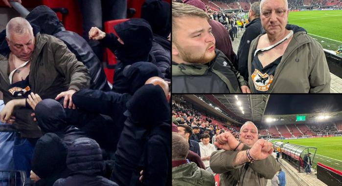 Két tökös angol szurkoló puszta kézzel akadályozta meg, hogy száz megvadult holland ultra meglincselje a West Ham játékosainak családtagjait