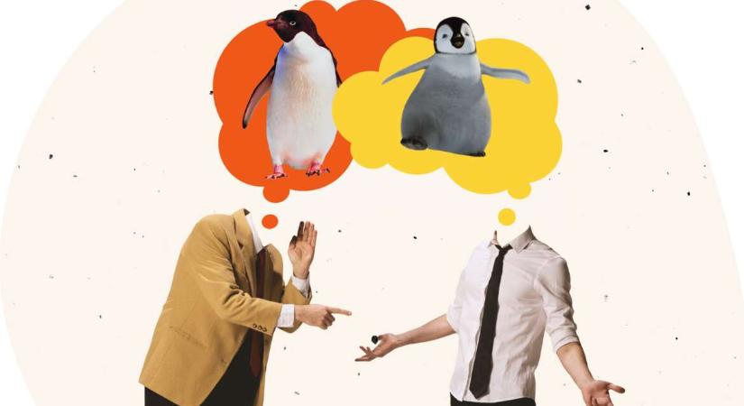 Vitatkozás közben hasznos dolog, ha eszedbe jut egy pingvin