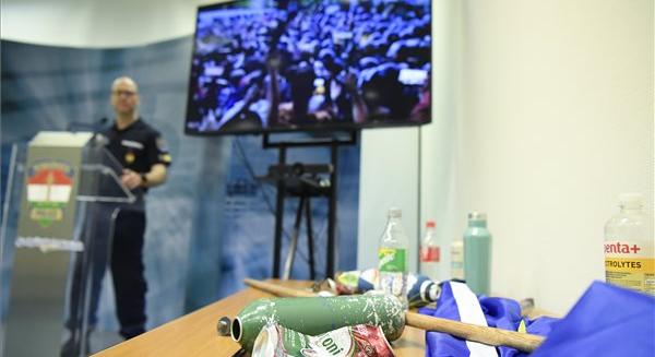 BRFK: Agresszív támadás érte a rendőröket péntek este