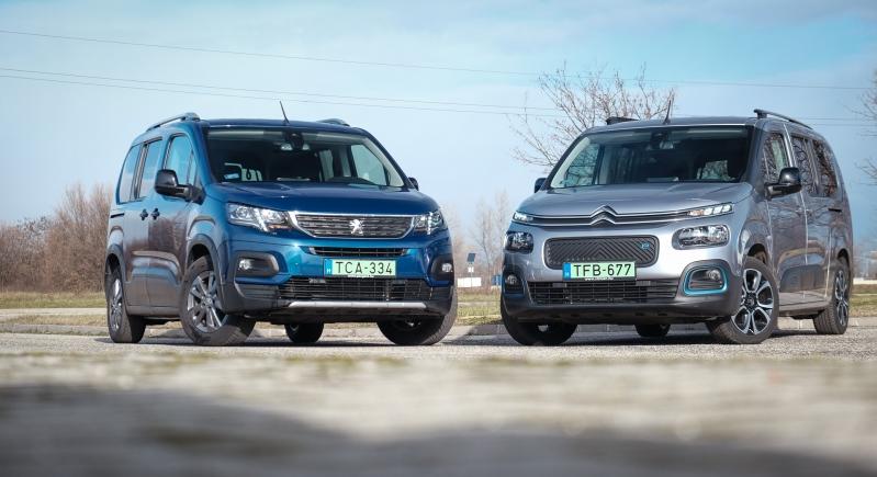 Kompakt villanydobozok - Citroën ë-Berlingo XL és Peugeot e-Rifter összehasonlító teszt