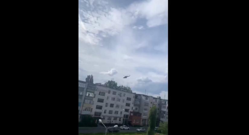 Helikopterekről lövik az orosz fegyvereseket Belgorodban