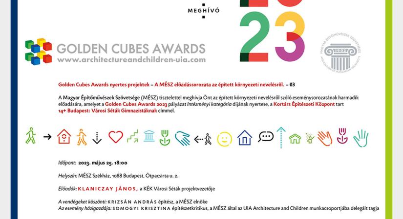 A Kortárs Építészeti Központ előadása – Golden Cubes Awards nyertes projektek bemutatása III.