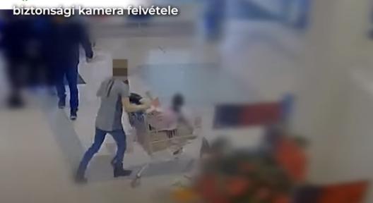 Kislányával a kocsiban tolta ki a lopott holmit az áruházból a tatabányai anya – videóval