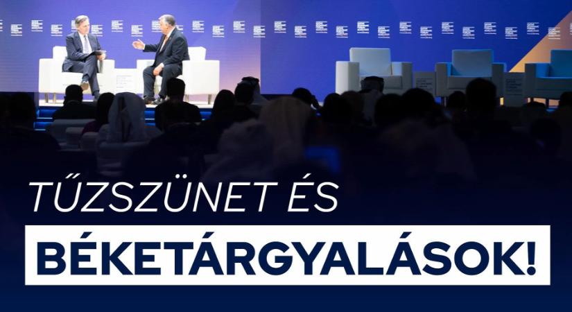 Orbán Viktor: Tűzszünet és béketárgyalások!