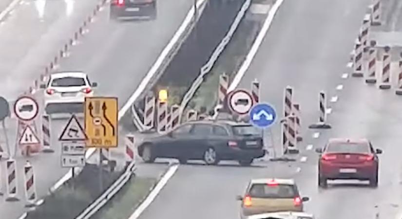 Félelmetes válogatást tettek közzé, ezt művelik a magyar autósok a közúti tereléseknél - videó