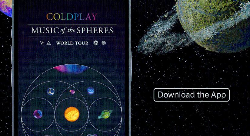 Akadálymentesítette a Coldplay karbonlábcsökkentő turnéapplikációját az SAP