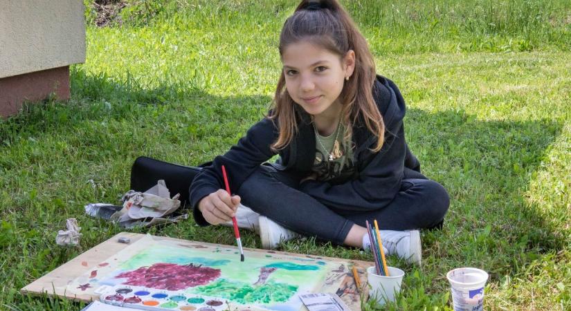 Kazár csodaszép tája megihlette a festészeti verseny fiataljait (fotók, videó)