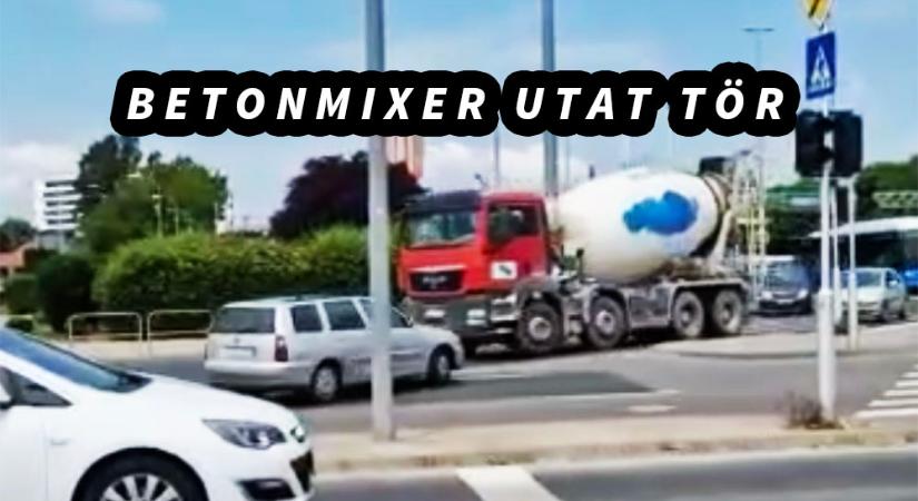 VIDEÓ: Amikor a betonmixer megmutatja a helyes irányt