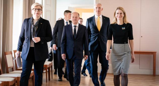 Tallinban találkozott a balti vezetőkkel a német kancellár