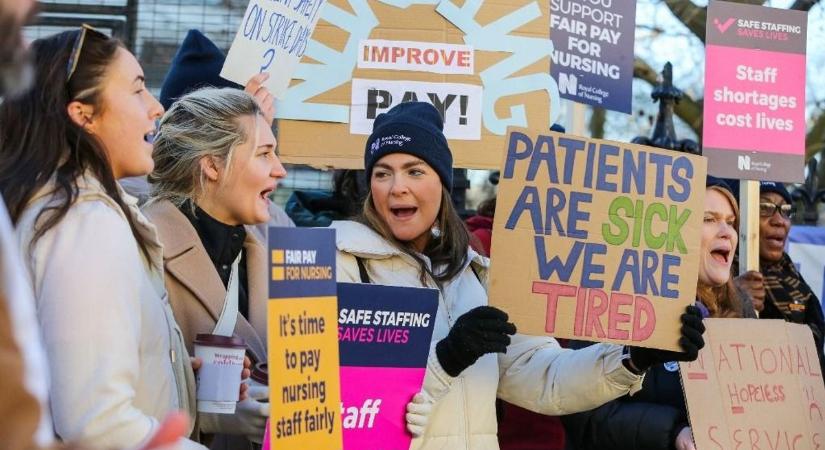 Nem enged az egészségügyi miniszter - Ismét sztrájkra készülnek a brit ápolók