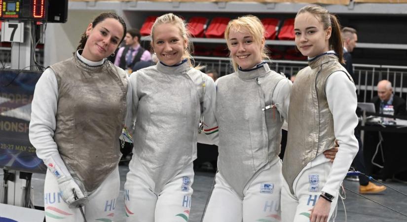 Wolf Eszterrel ötödik lett a magyar női tőrcsapat a budapesti U23-as Európa-bajnokságon