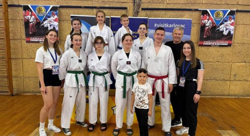 11 érmet szereztek a Máté Taekwondo versenyzői Horvátországban