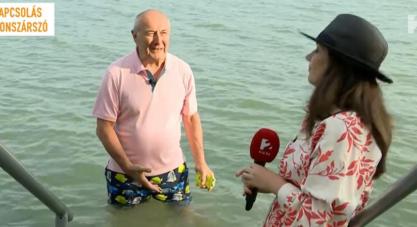 Németh Lajos a Balatonból jelentkezett be: elmondta, marad-e a strandidő