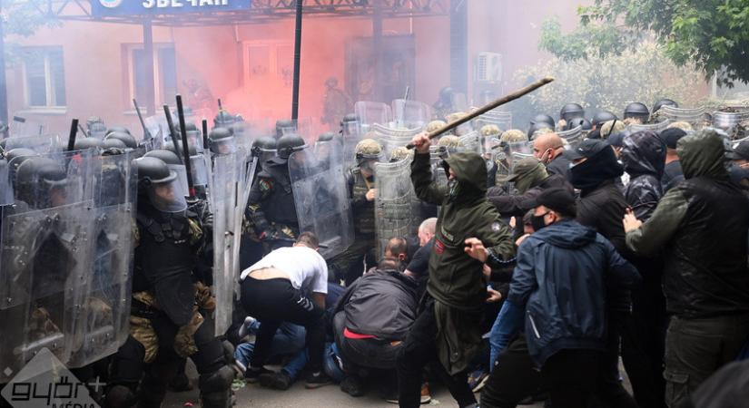 Zavargások Koszovóban: magyar békefenntartók is megsérültek