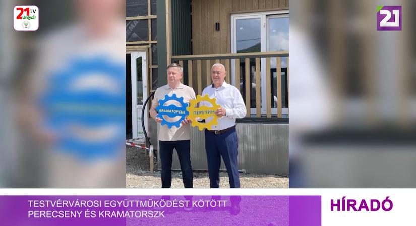 Testvérvárosi együttműködést kötött Perecseny és Kramatorszk (videó)